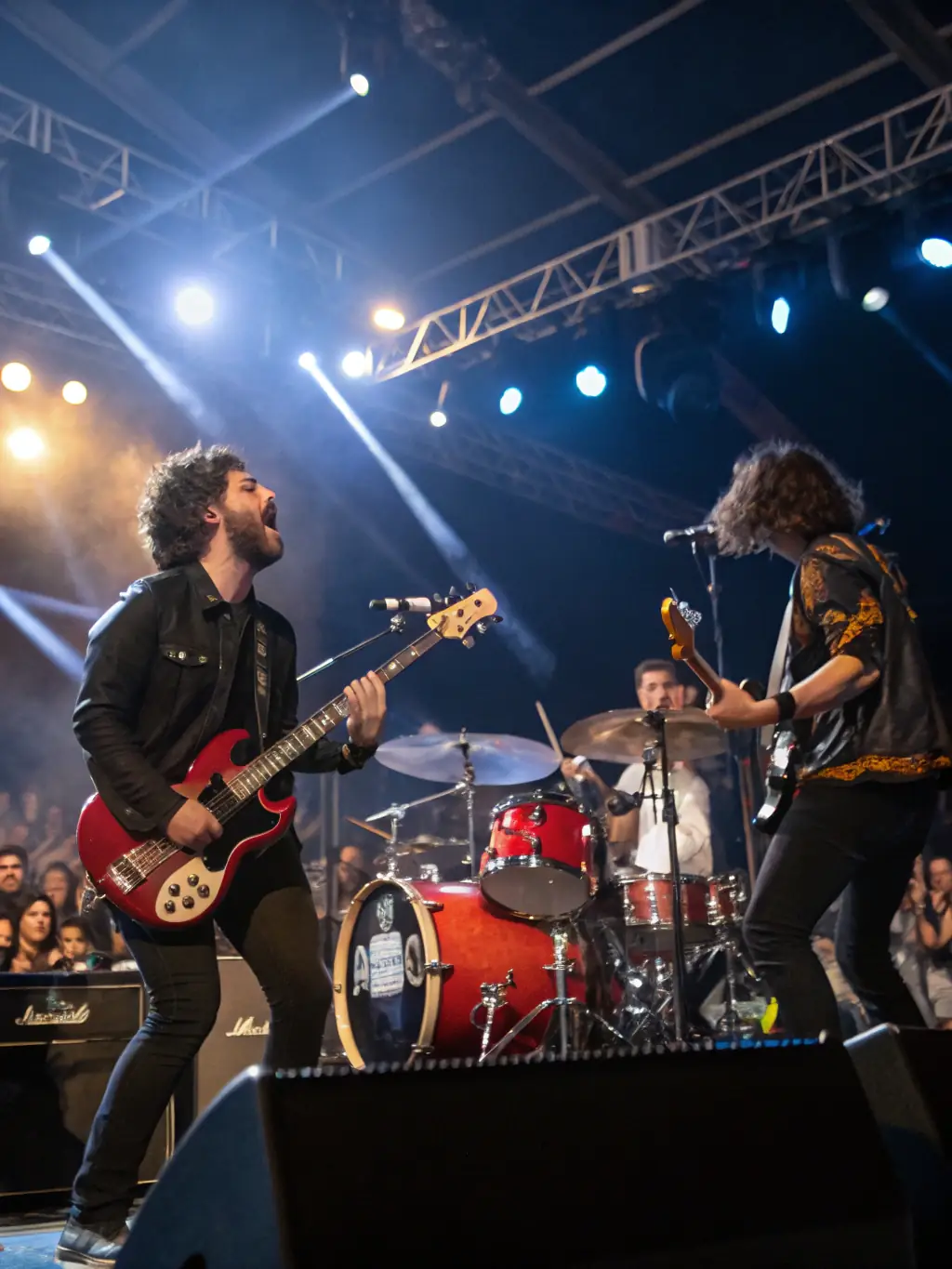 A picture of a live music performance at a venue supported by ANODINE CREATIVE RECORDS, highlighting the organization's commitment to promoting live music.